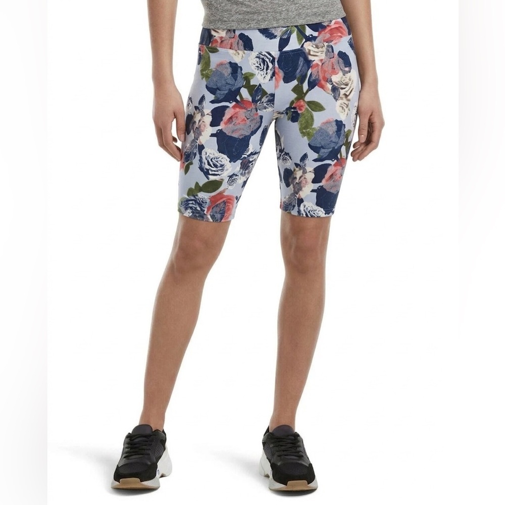 HUE Multi-Color Floral Biker Shorts - Size XL NWT Brand New